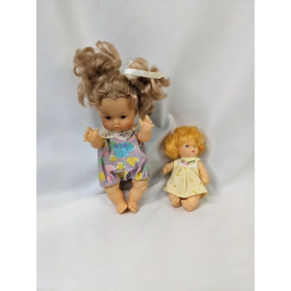 Vintage Plastic Baby Doll Lot Clothes Hollow‎ Drink Wet